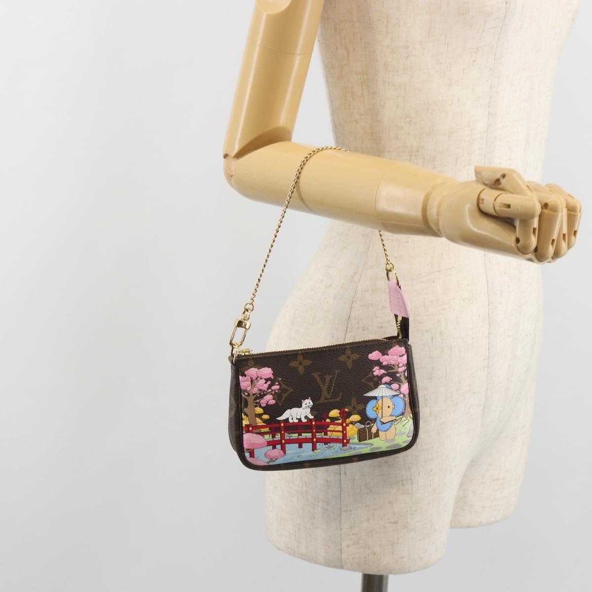 LOUIS VUITTON Monogram Vivienne Mini Pochette Accessoires M45905 LV Auth 193792M