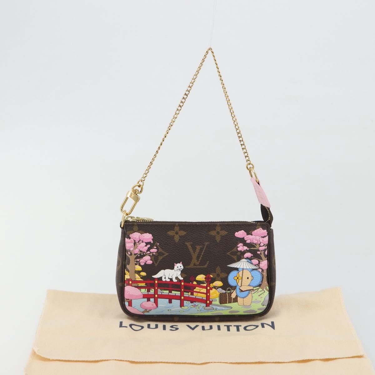 LOUIS VUITTON Monogram Vivienne Mini Pochette Accessoires M45905 LV Auth 193792M