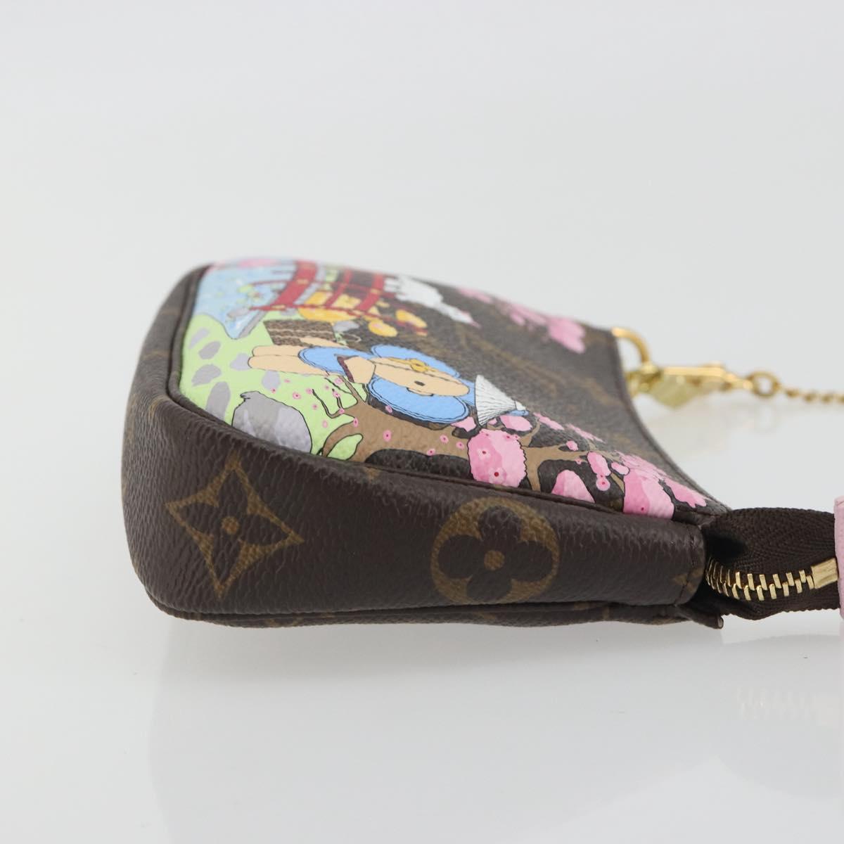 LOUIS VUITTON Monogram Vivienne Mini Pochette Accessoires M45905 LV Auth 193792M