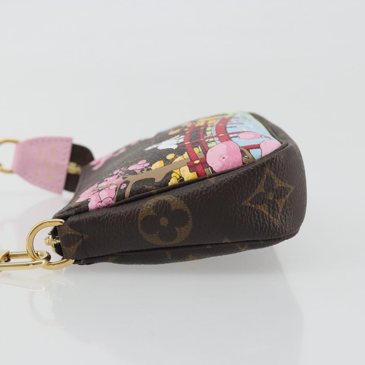 LOUIS VUITTON Monogram Vivienne Mini Pochette Accessoires M45905 LV Auth 193792M