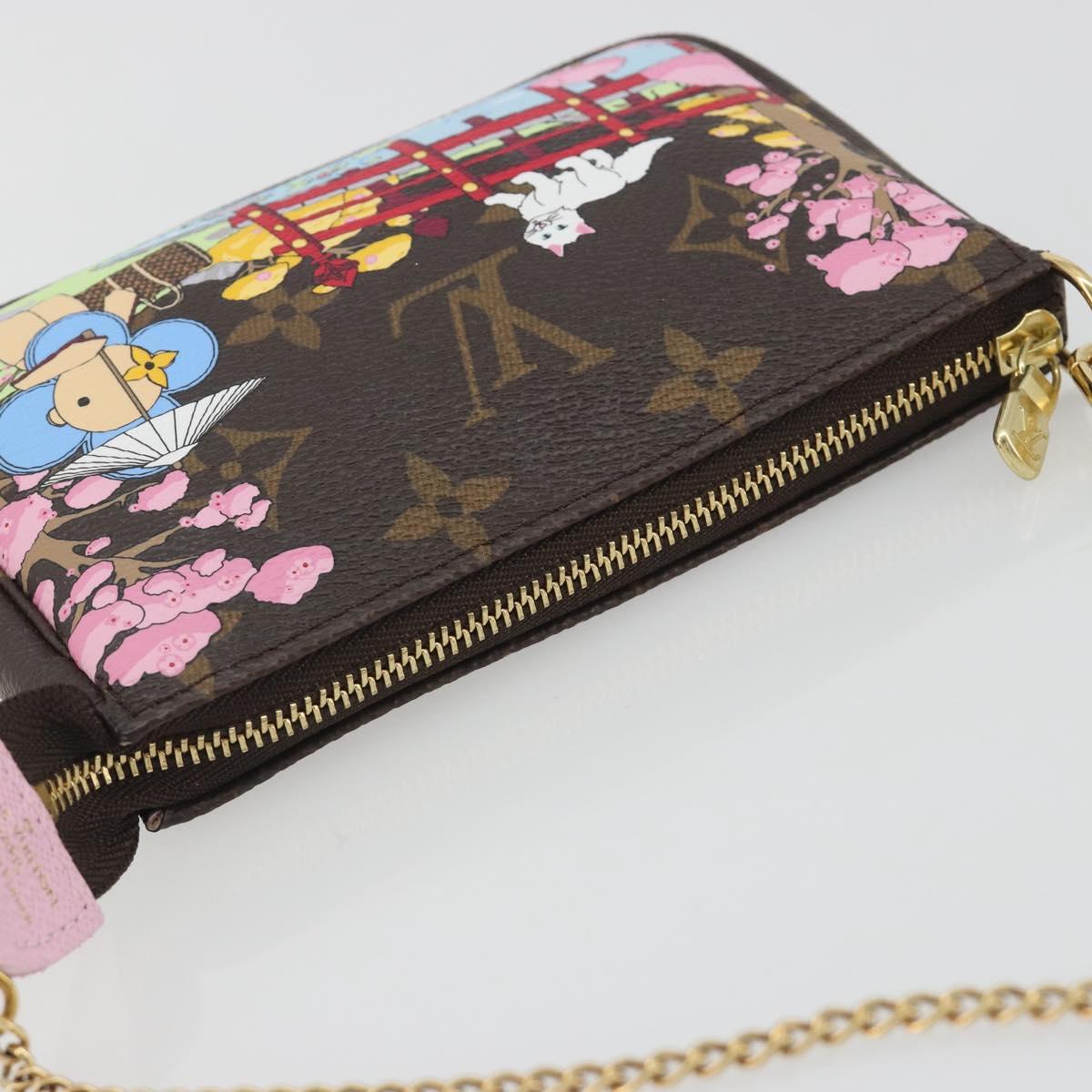 LOUIS VUITTON Monogram Vivienne Mini Pochette Accessoires M45905 LV Auth 193792M