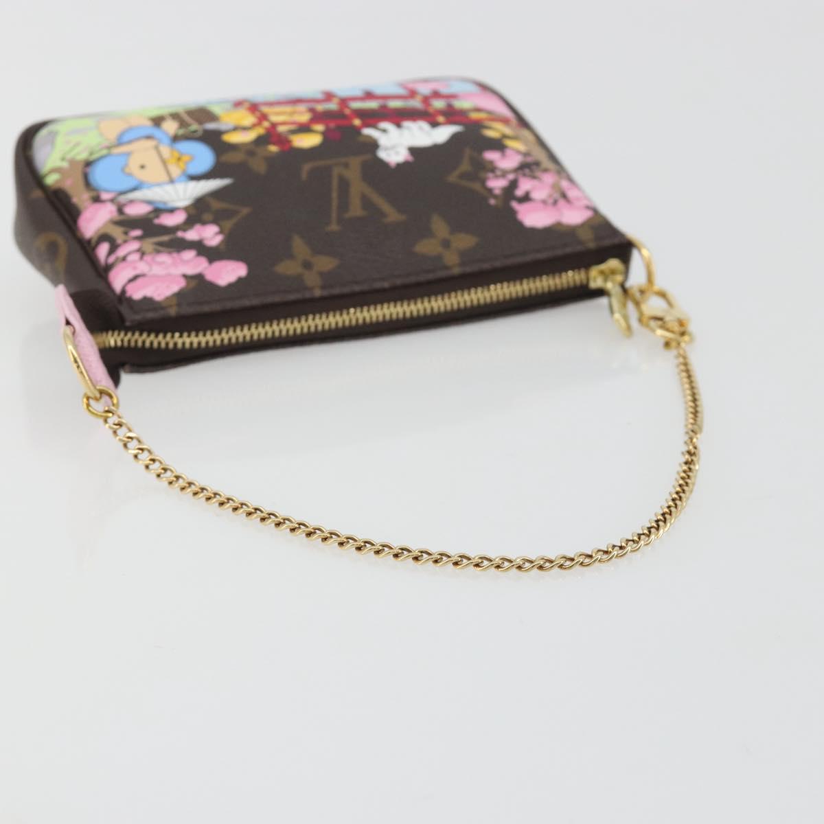 LOUIS VUITTON Monogram Vivienne Mini Pochette Accessoires M45905 LV Auth 193792M