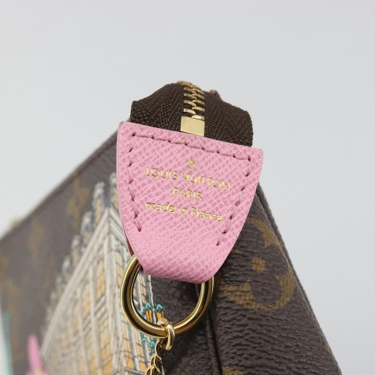 LOUIS VUITTON Vivienne Mini Pochette Accessoires Pouch M81760 LV Auth 193793M