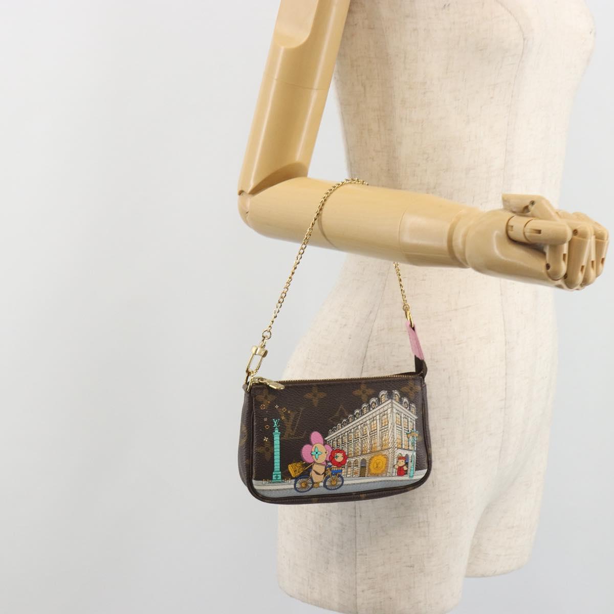 LOUIS VUITTON Vivienne Mini Pochette Accessoires Pouch M81760 LV Auth 193793M