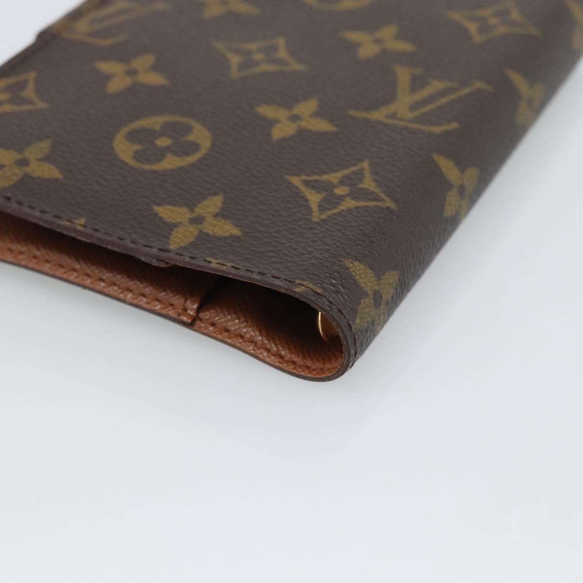 LOUIS VUITTON Monogram Agenda PM Day Planner Cover R20005 LV Auth 193794