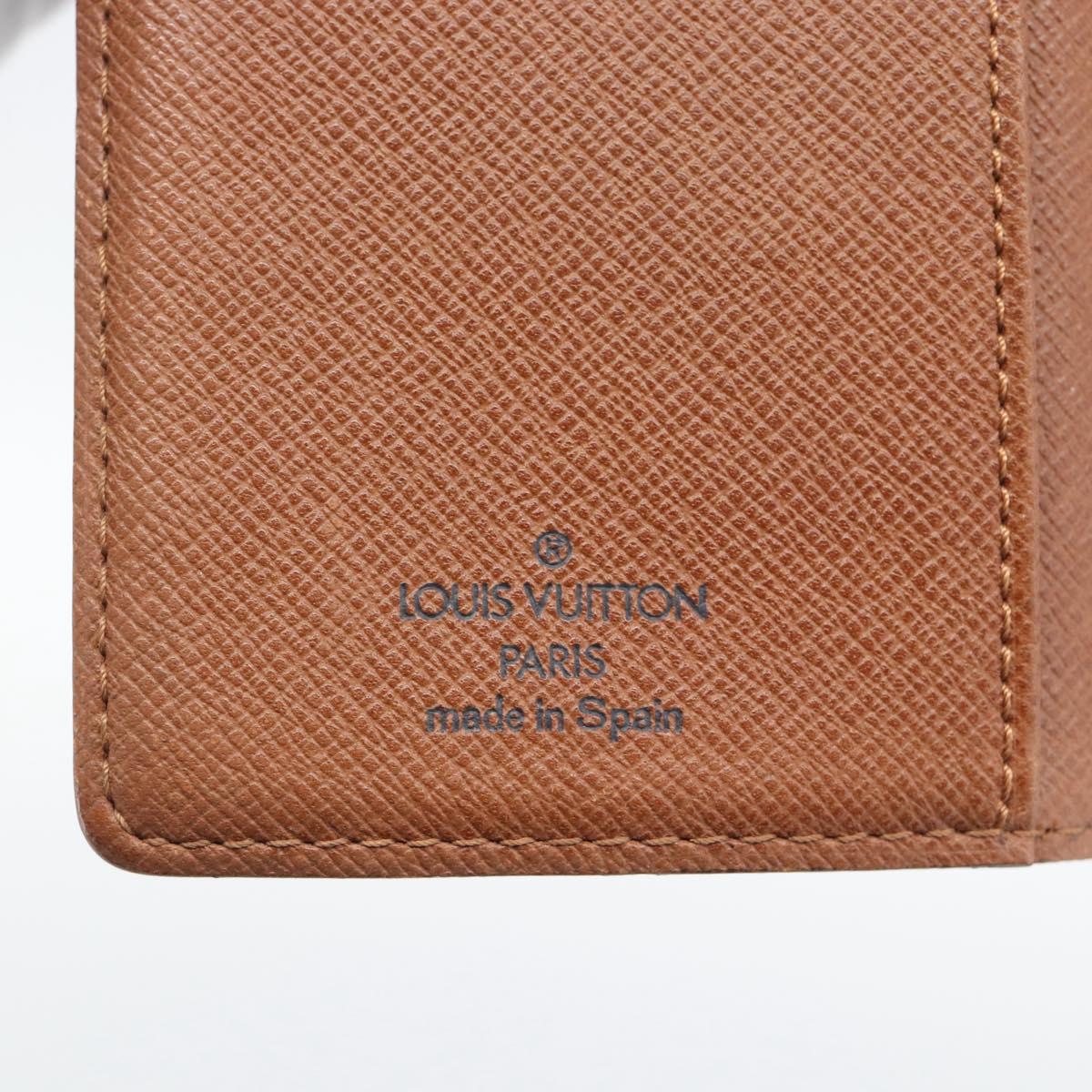 LOUIS VUITTON Monogram Agenda PM Day Planner Cover R20005 LV Auth 193795