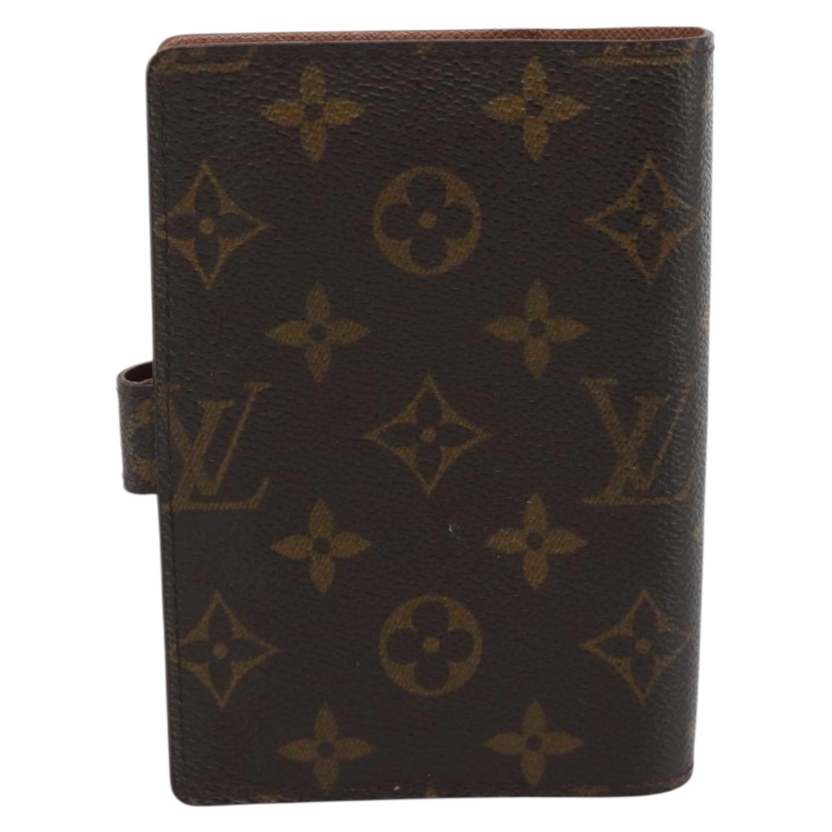 LOUIS VUITTON Monogram Agenda PM Day Planner Cover R20005 LV Auth 193795