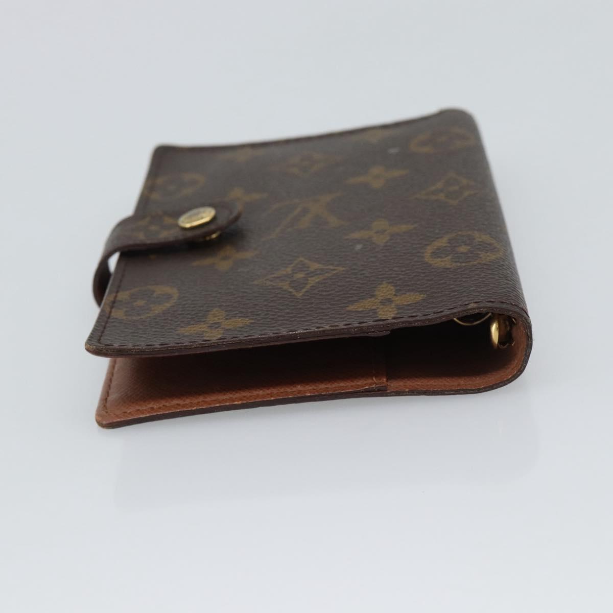 LOUIS VUITTON Monogram Agenda PM Day Planner Cover R20005 LV Auth 193795