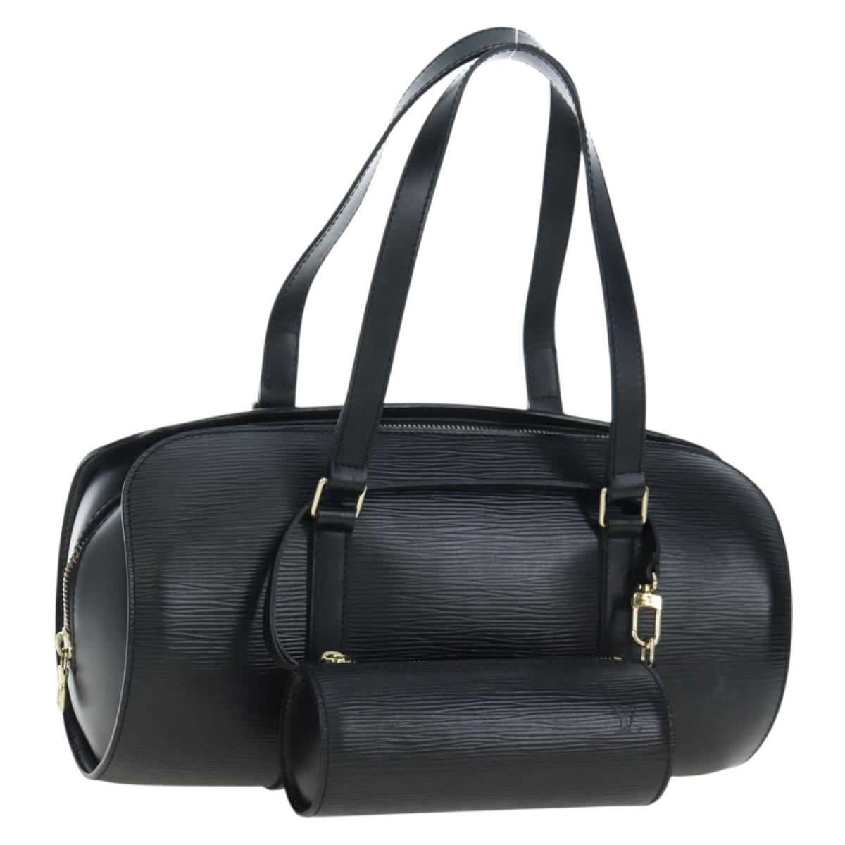 LOUIS VUITTON Epi Soufflot Hand Bag Black M52222 LV Auth 193839V