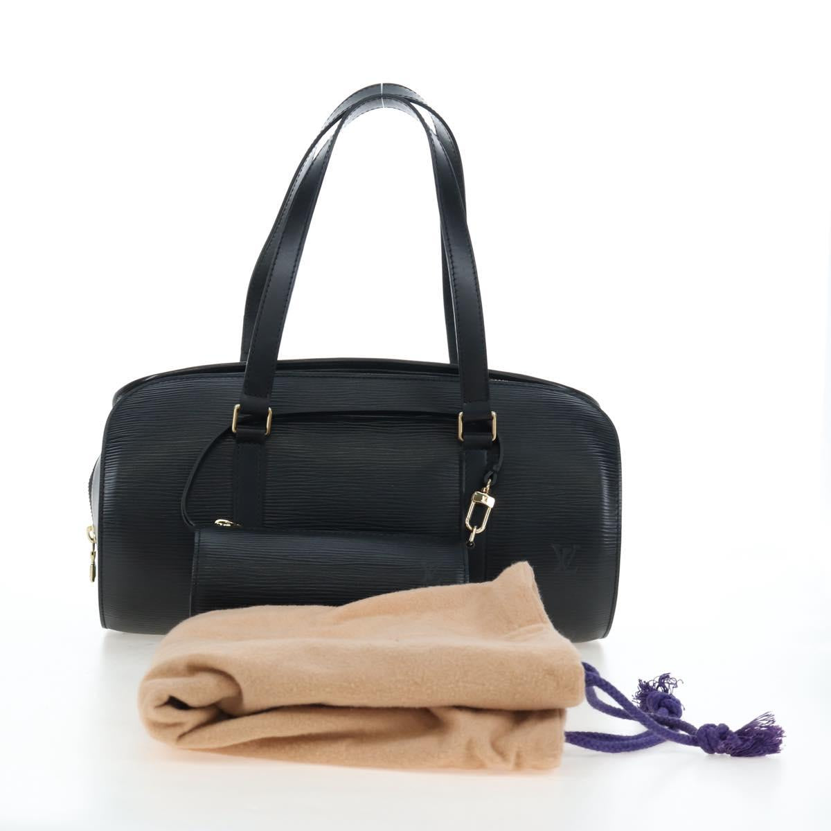LOUIS VUITTON Epi Soufflot Hand Bag Black M52222 LV Auth 193839V