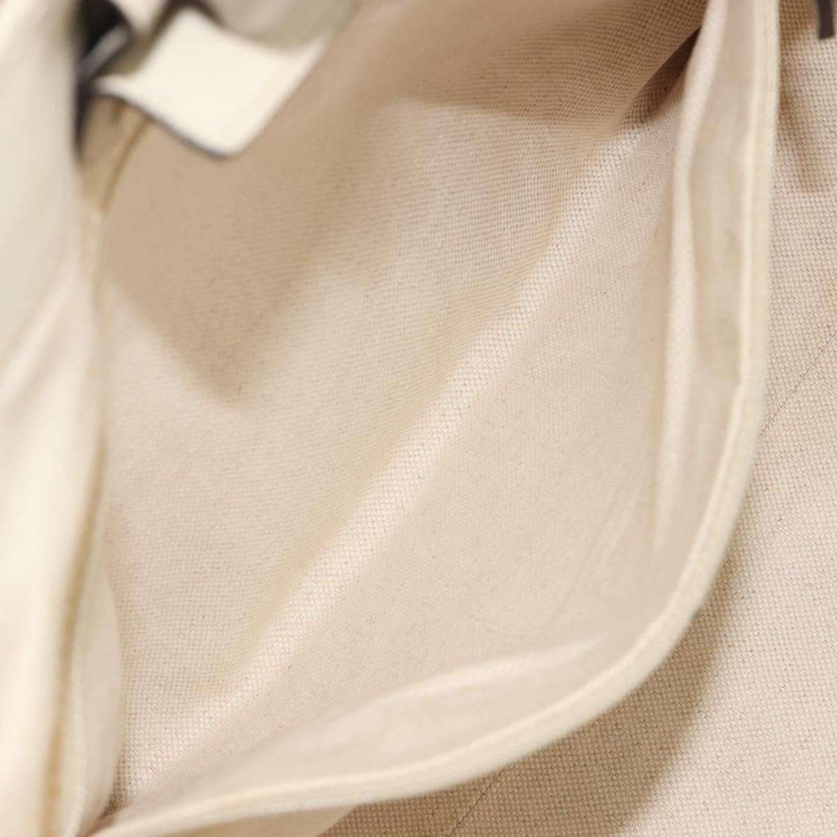 GUCCI GG Canvas Guccissima Tote Bag Leather Ivory Gold 211944 Auth 193843V
