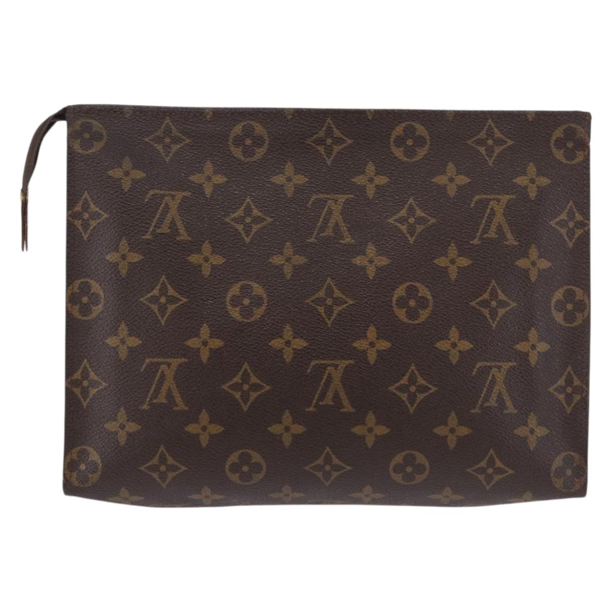 LOUIS VUITTON Monogram Poche Toilette 26 Pouch M47542 LV Auth 193844