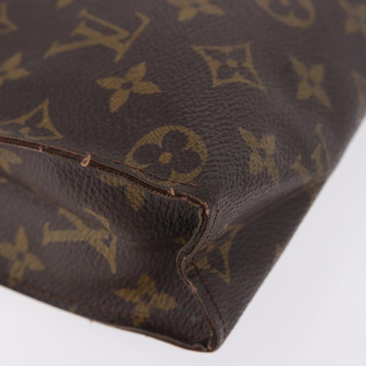 LOUIS VUITTON Monogram Poche Toilette 26 Pouch M47542 LV Auth 193844