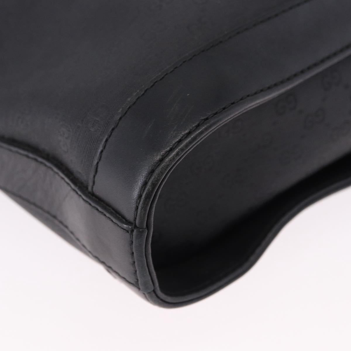 GUCCI Micro GG Supreme Web Sherry Line Bag PVC Black 001 110 0968 Auth 193846