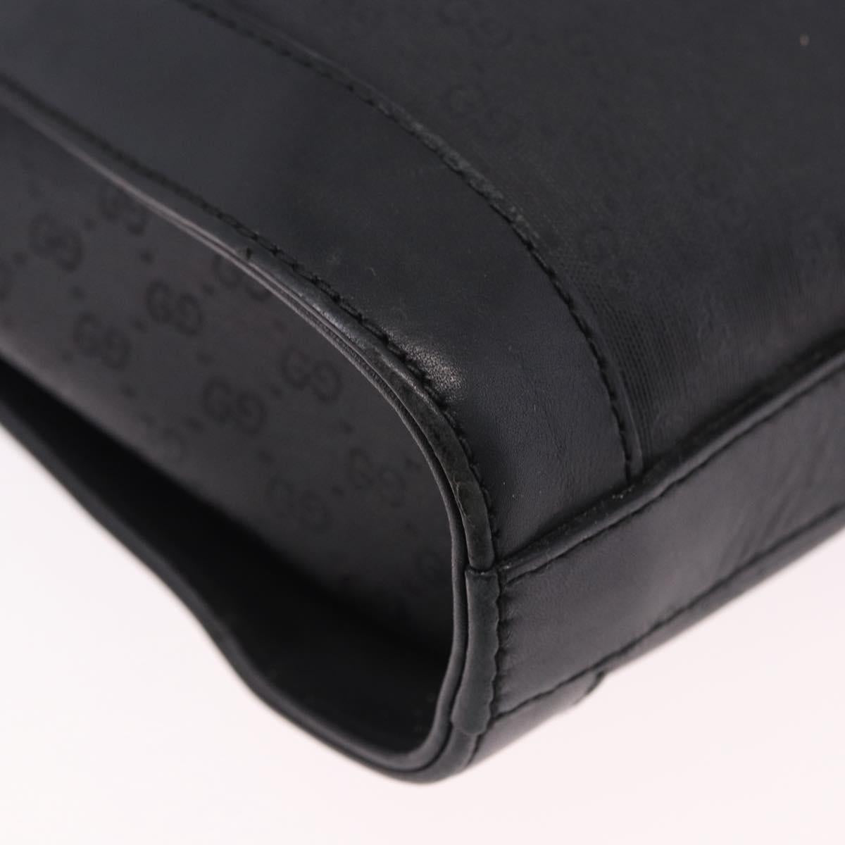 GUCCI Micro GG Supreme Web Sherry Line Bag PVC Black 001 110 0968 Auth 193846