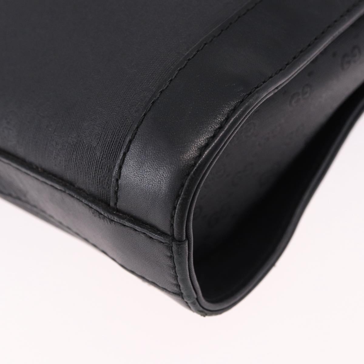 GUCCI Micro GG Supreme Web Sherry Line Bag PVC Black 001 110 0968 Auth 193846