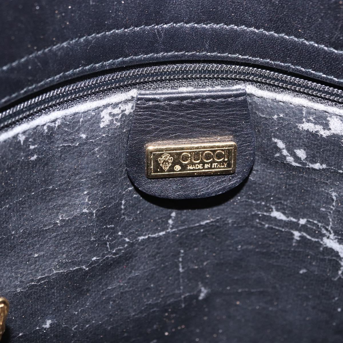 GUCCI Micro GG Supreme Web Sherry Line Bag PVC Black 001 110 0968 Auth 193846
