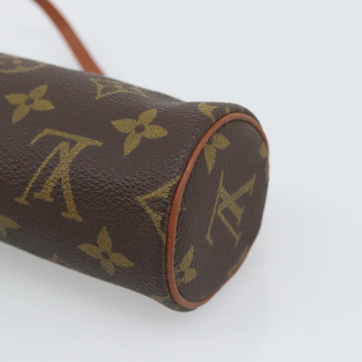 LOUIS VUITTON Monogram Papillon Pouch LV Auth 193850