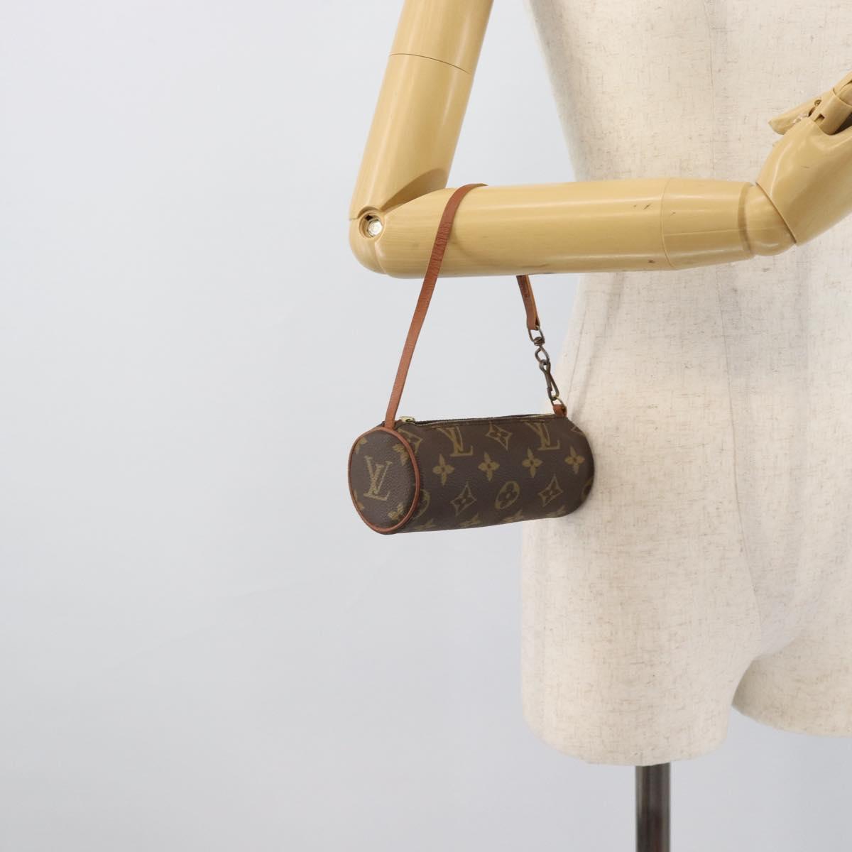 LOUIS VUITTON Monogram Papillon Pouch LV Auth 193850