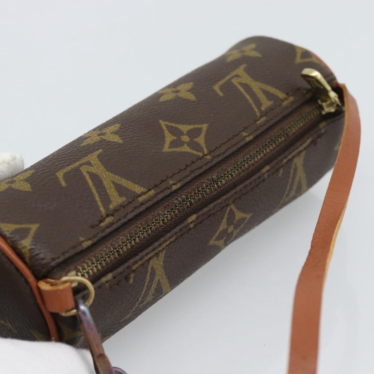 LOUIS VUITTON Monogram Papillon Pouch LV Auth 193850