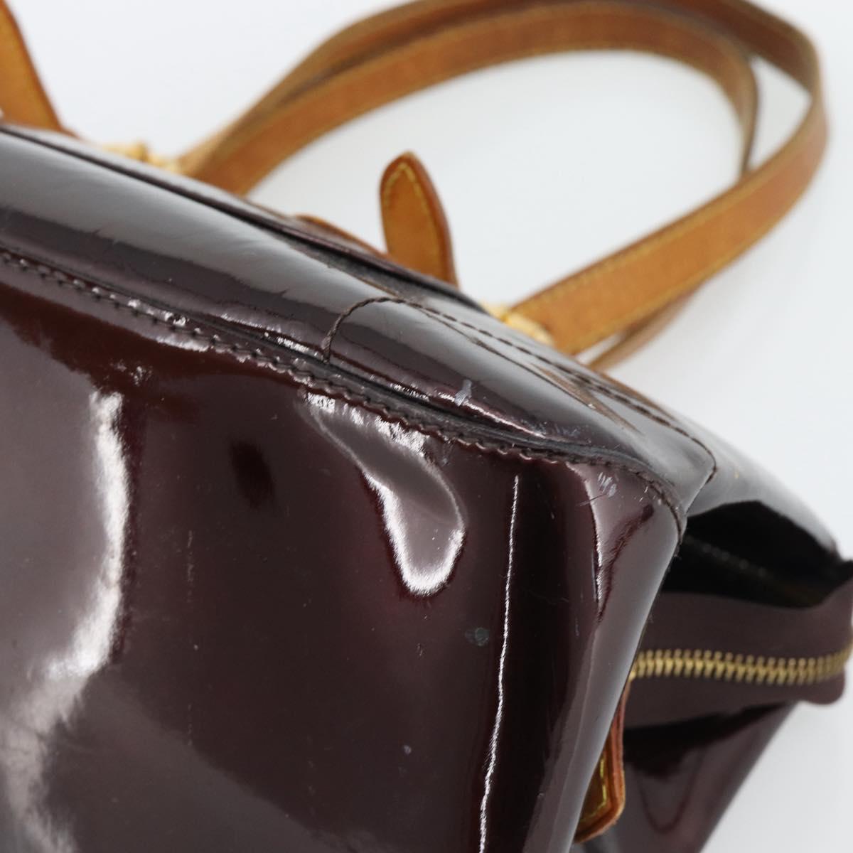 LOUIS VUITTON Monogram Vernis Rosewood Avenue Bag Amarante M93510 LV Auth 193852