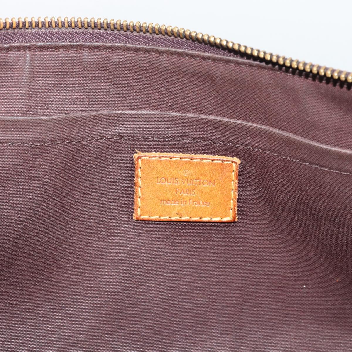 LOUIS VUITTON Monogram Vernis Rosewood Avenue Bag Amarante M93510 LV Auth 193852