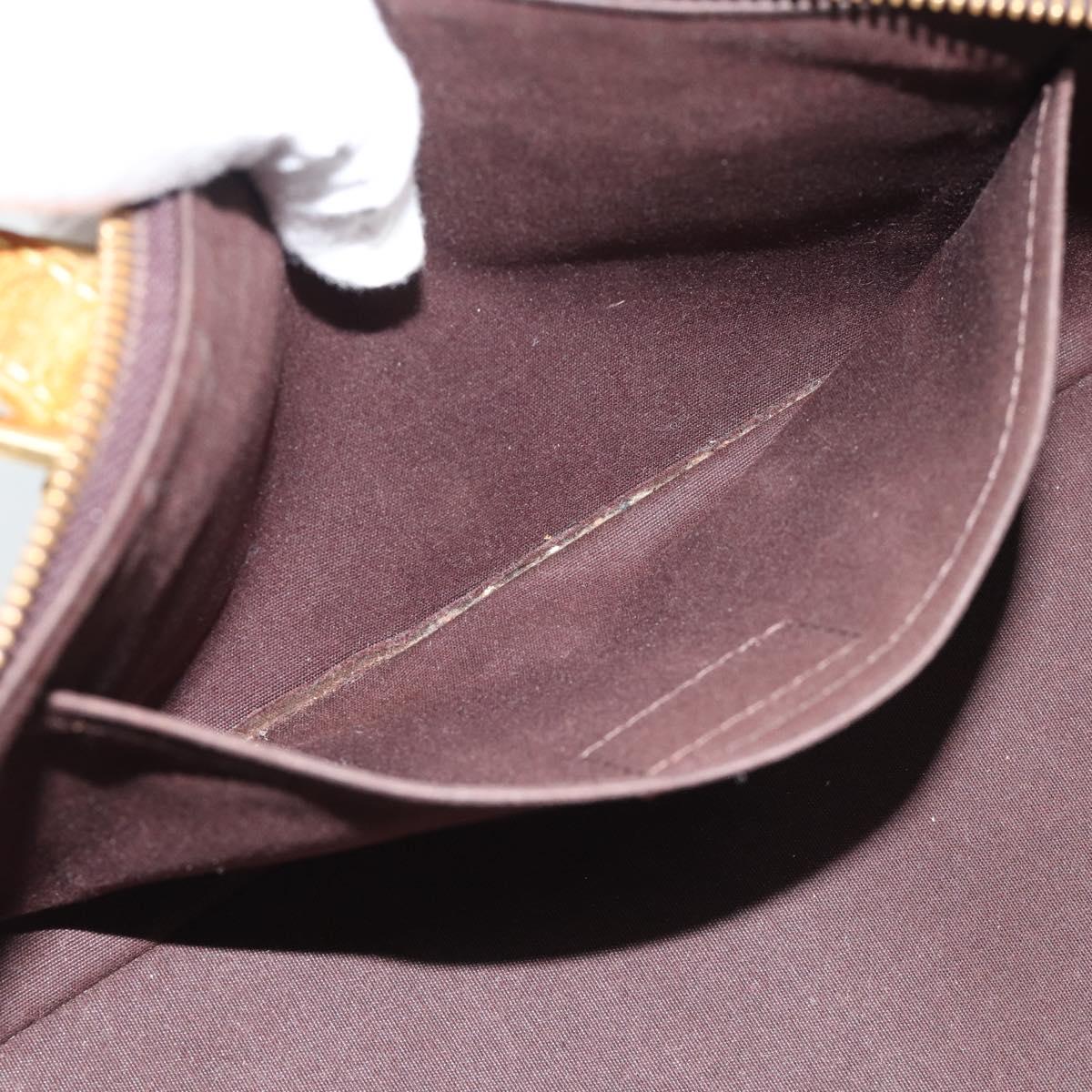 LOUIS VUITTON Monogram Vernis Rosewood Avenue Bag Amarante M93510 LV Auth 193852