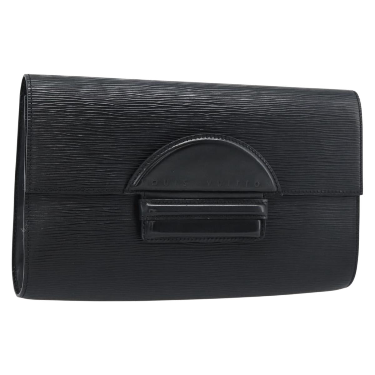 LOUIS VUITTON Epi Chaillot Clutch Bag Black M52542 LV Auth 193853
