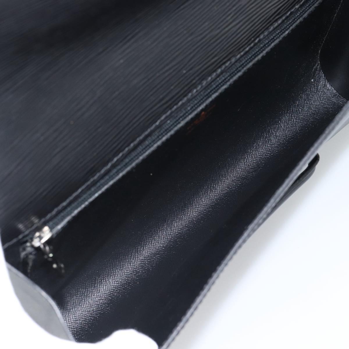 LOUIS VUITTON Epi Chaillot Clutch Bag Black M52542 LV Auth 193853