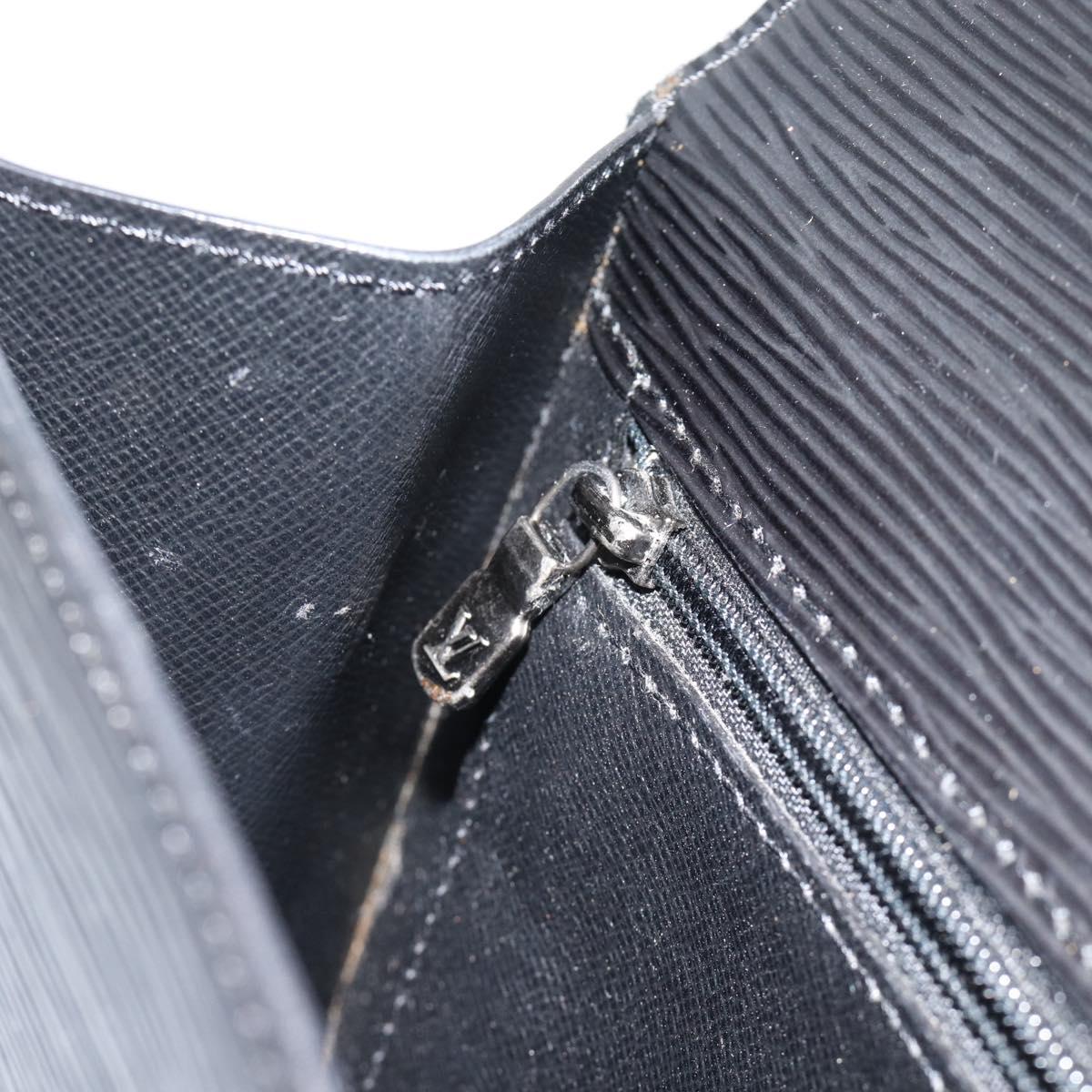 LOUIS VUITTON Epi Chaillot Clutch Bag Black M52542 LV Auth 193853