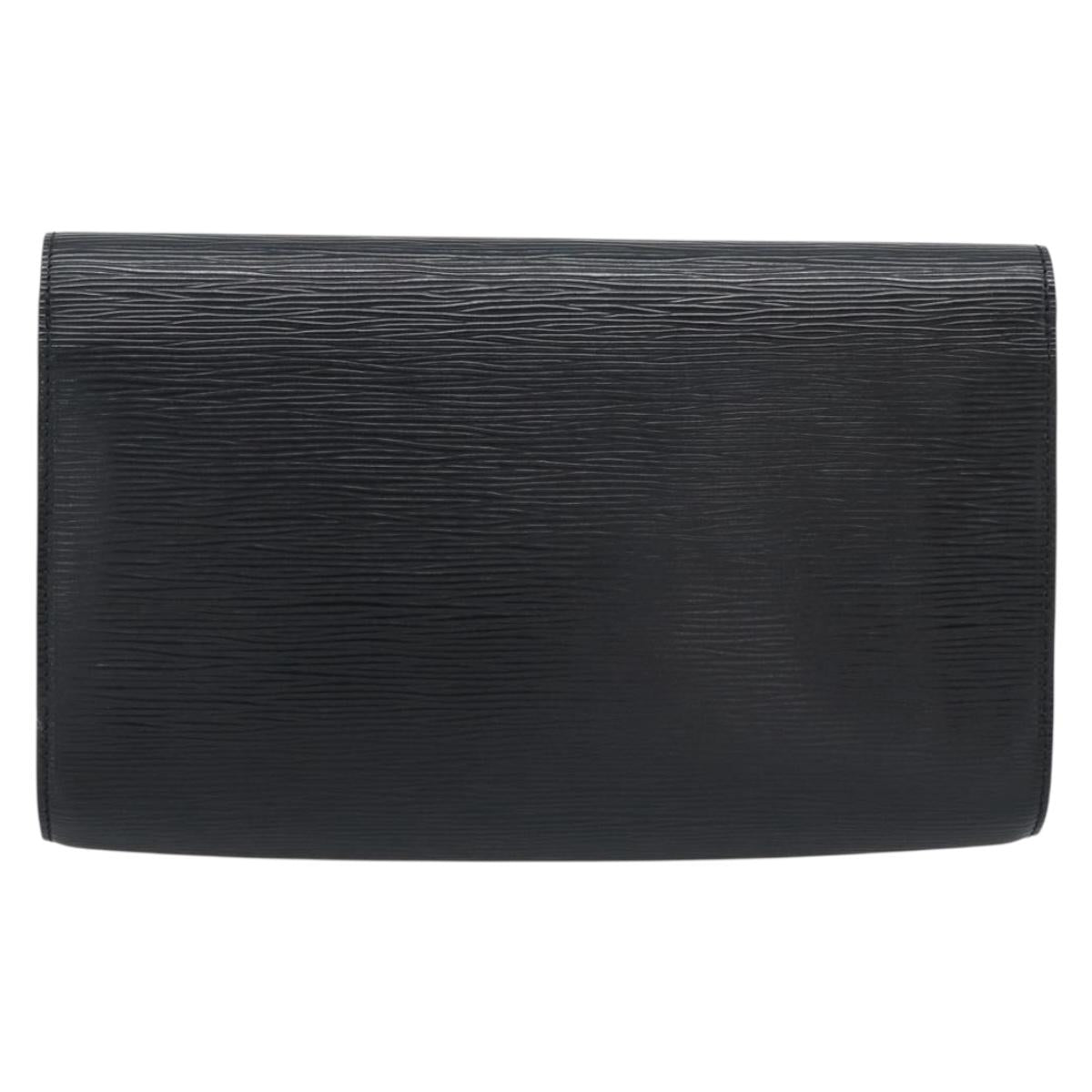 LOUIS VUITTON Epi Chaillot Clutch Bag Black M52542 LV Auth 193853