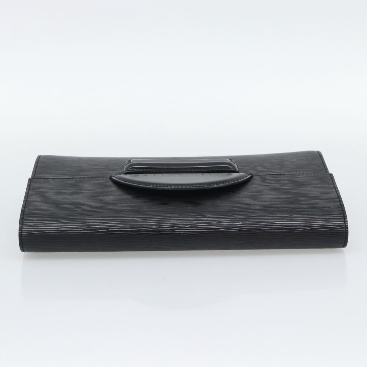 LOUIS VUITTON Epi Chaillot Clutch Bag Black M52542 LV Auth 193853