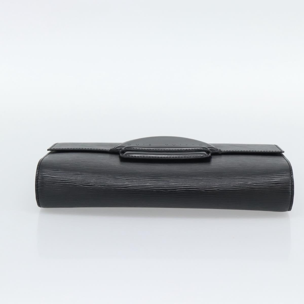 LOUIS VUITTON Epi Chaillot Clutch Bag Black M52542 LV Auth 193853