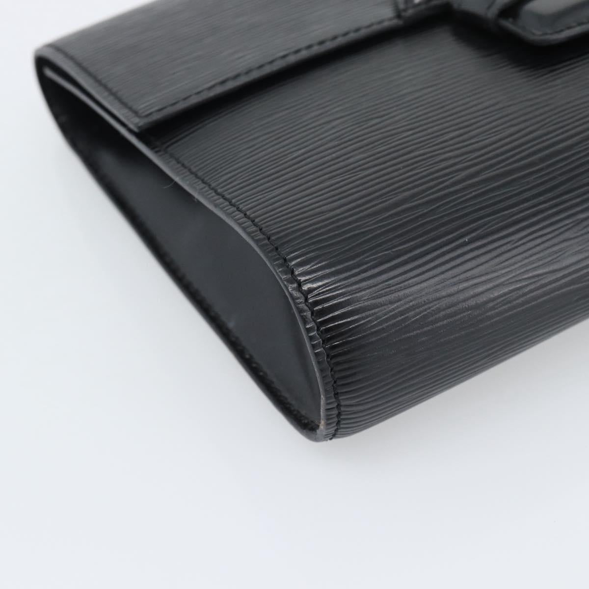 LOUIS VUITTON Epi Chaillot Clutch Bag Black M52542 LV Auth 193853