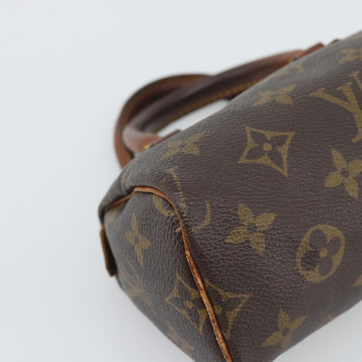 LOUIS VUITTON Monogram Mini Speedy Hand Bag M41534 LV Auth 193865