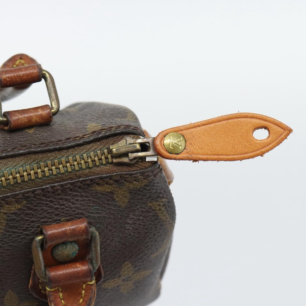 LOUIS VUITTON Monogram Mini Speedy Hand Bag M41534 LV Auth 193865
