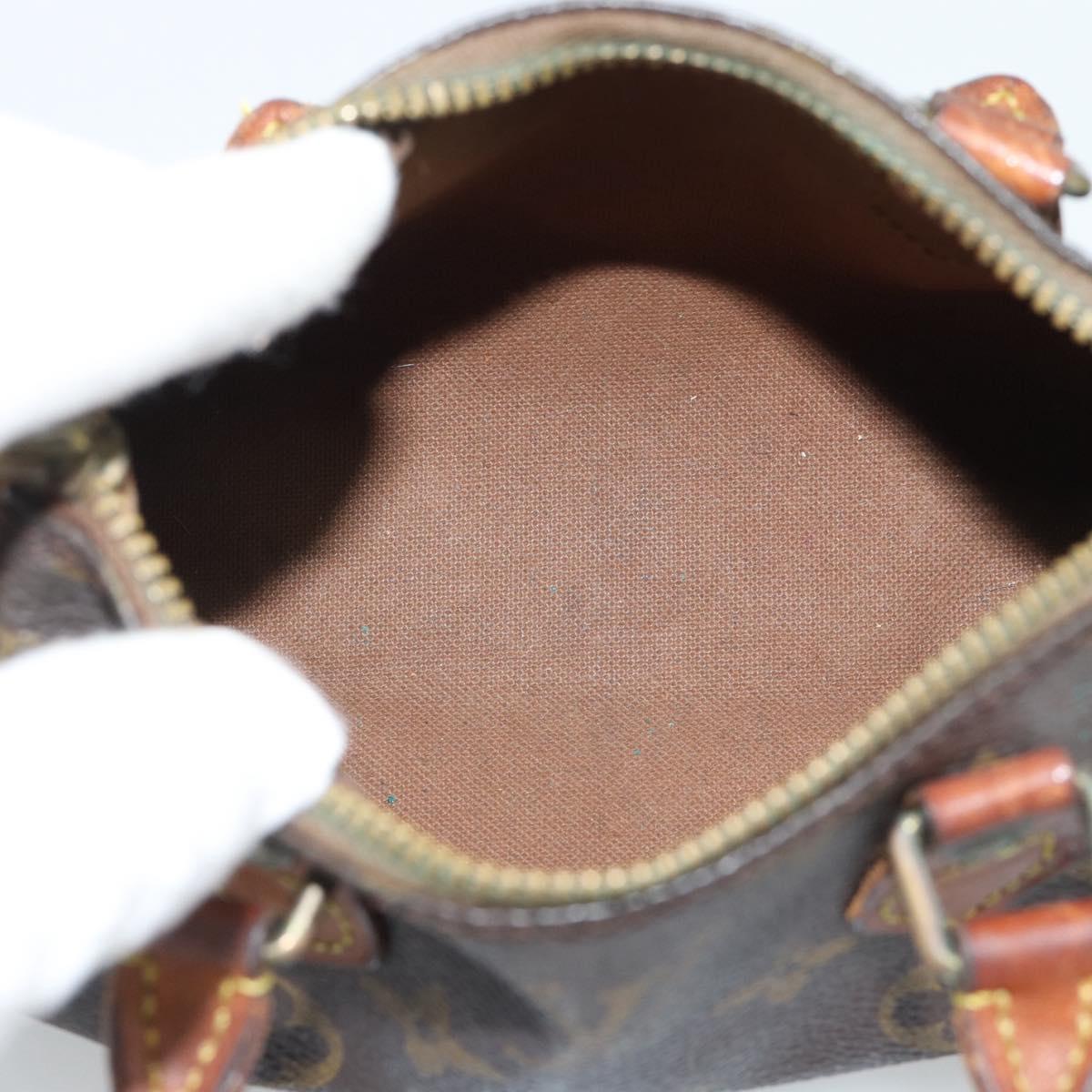 LOUIS VUITTON Monogram Mini Speedy Hand Bag M41534 LV Auth 193865