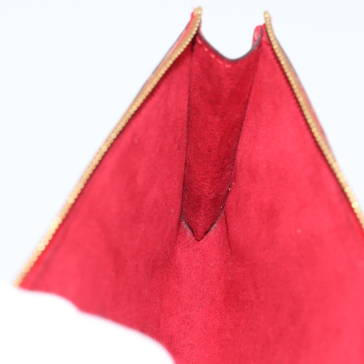LOUIS VUITTON Epi Pochette Accessoires Pouch Red M52947 LV Auth 193867