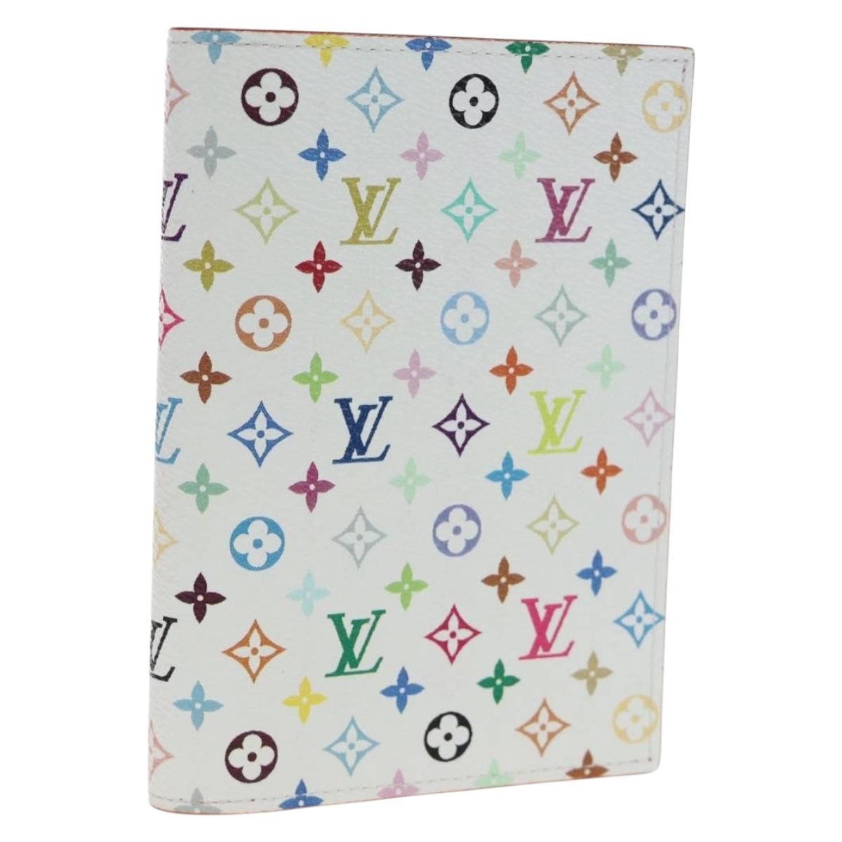 LOUIS VUITTON Multicolor Couverture Passport Case White M14178 Auth 193868SM