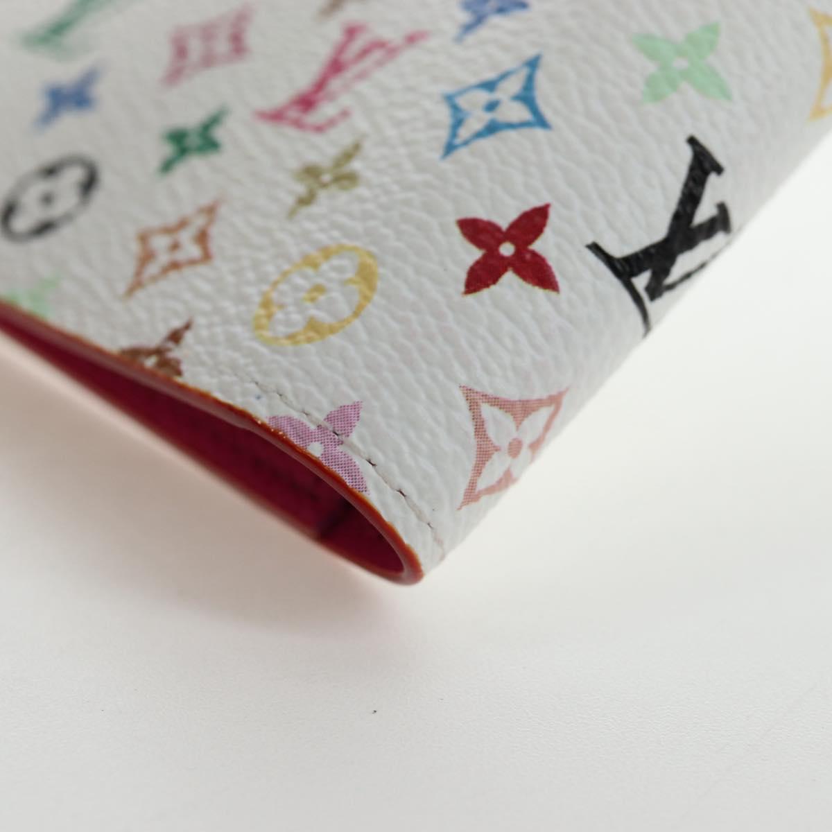 LOUIS VUITTON Multicolor Couverture Passport Case White M14178 Auth 193868SM