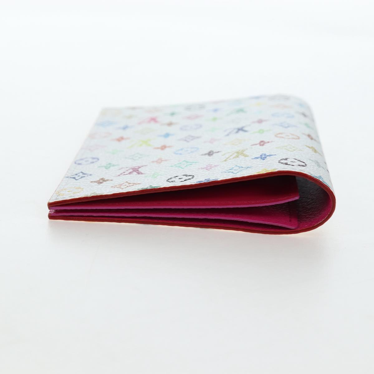 LOUIS VUITTON Multicolor Couverture Passport Case White M14178 Auth 193868SM