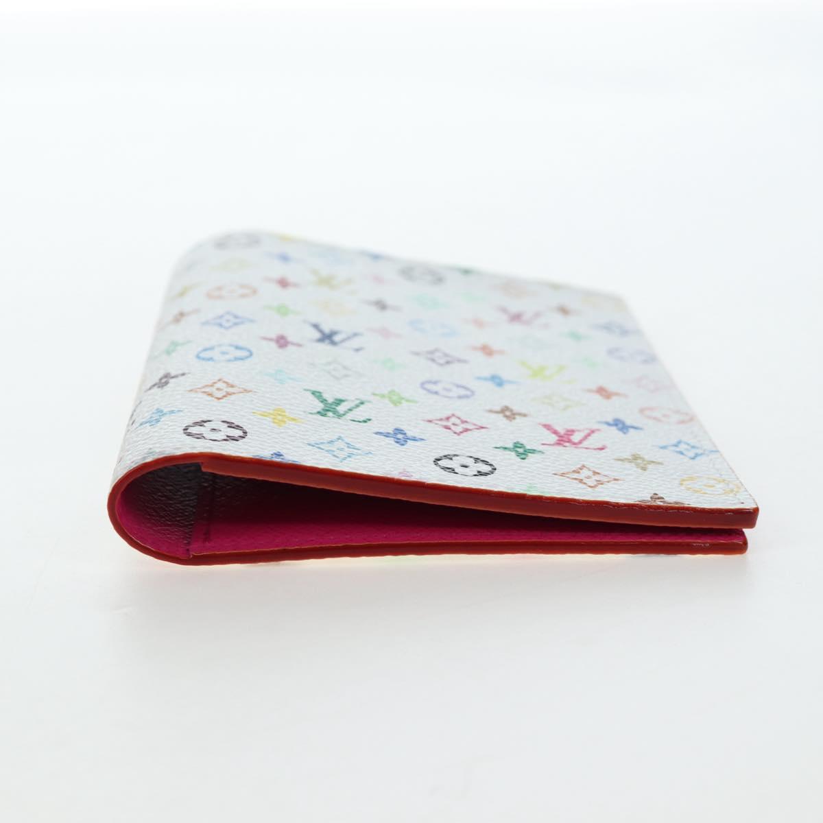 LOUIS VUITTON Multicolor Couverture Passport Case White M14178 Auth 193868SM