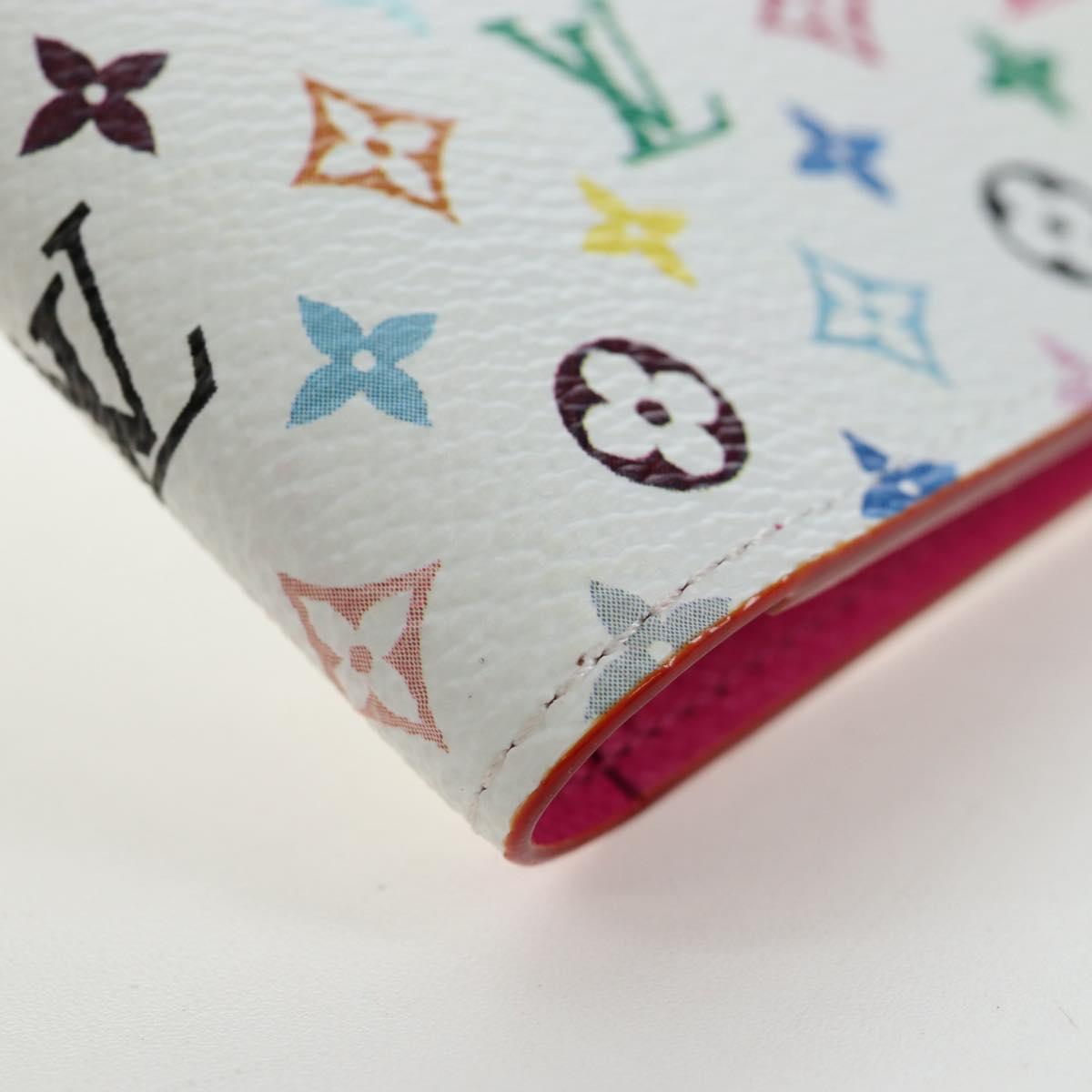 LOUIS VUITTON Multicolor Couverture Passport Case White M14178 Auth 193868SM