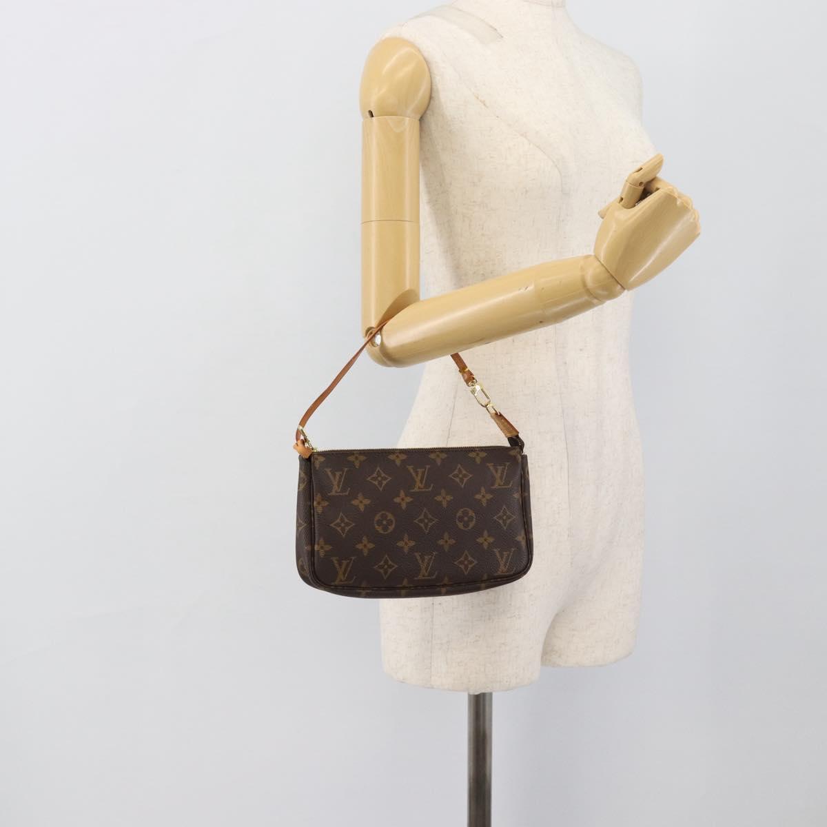 LOUIS VUITTON Monogram Pochette Accessoires Pouch M51980 LV Auth 193871V