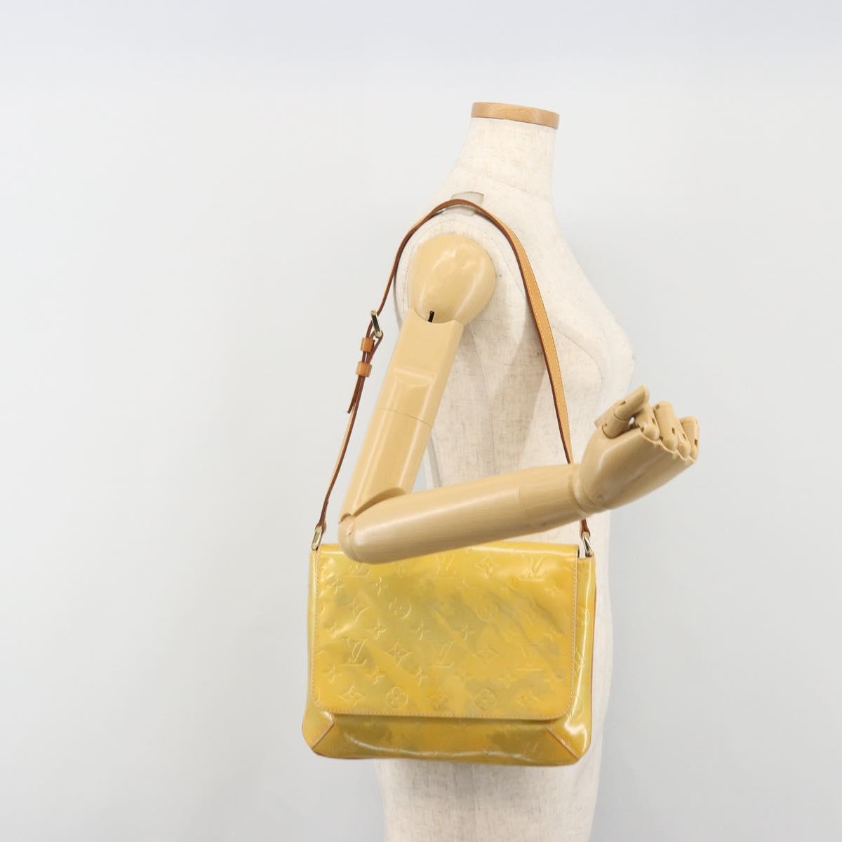 LOUIS VUITTON Monogram Vernis Thompson Street Bag Gris M91008 LV Auth 193875