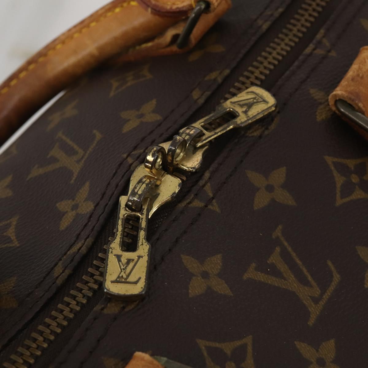 LOUIS VUITTON Monogram Keepall Bandouliere 55 Boston Bag M41414 LV Auth 193877