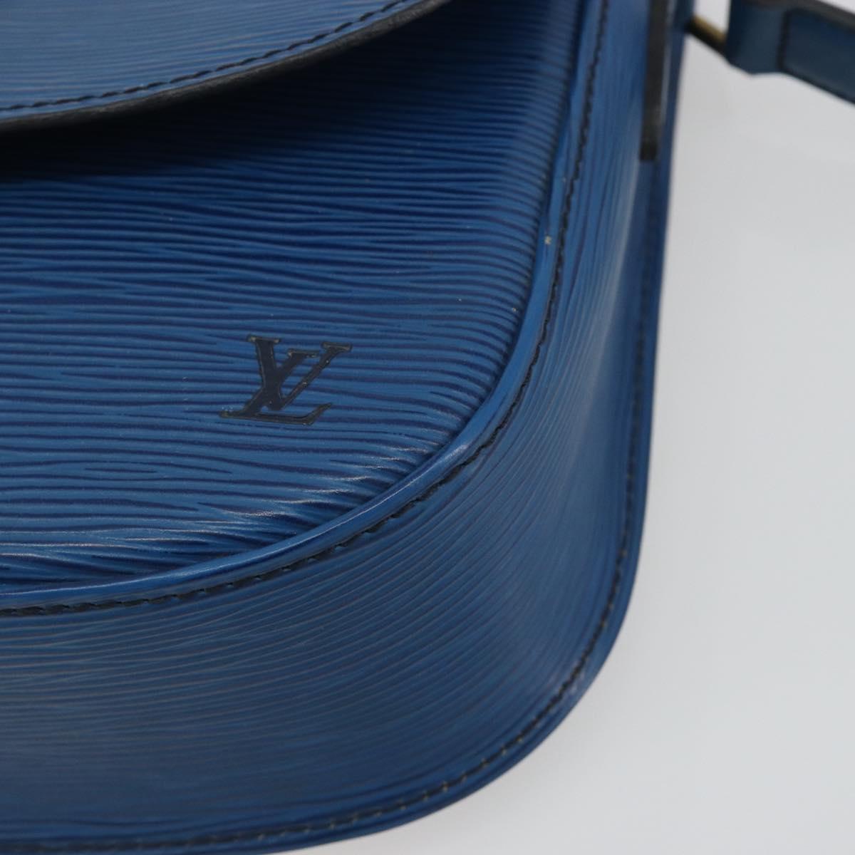 LOUIS VUITTON Epi Saint Cloud GM Shoulder Bag Toledo Blue M52195 LV Auth 193879