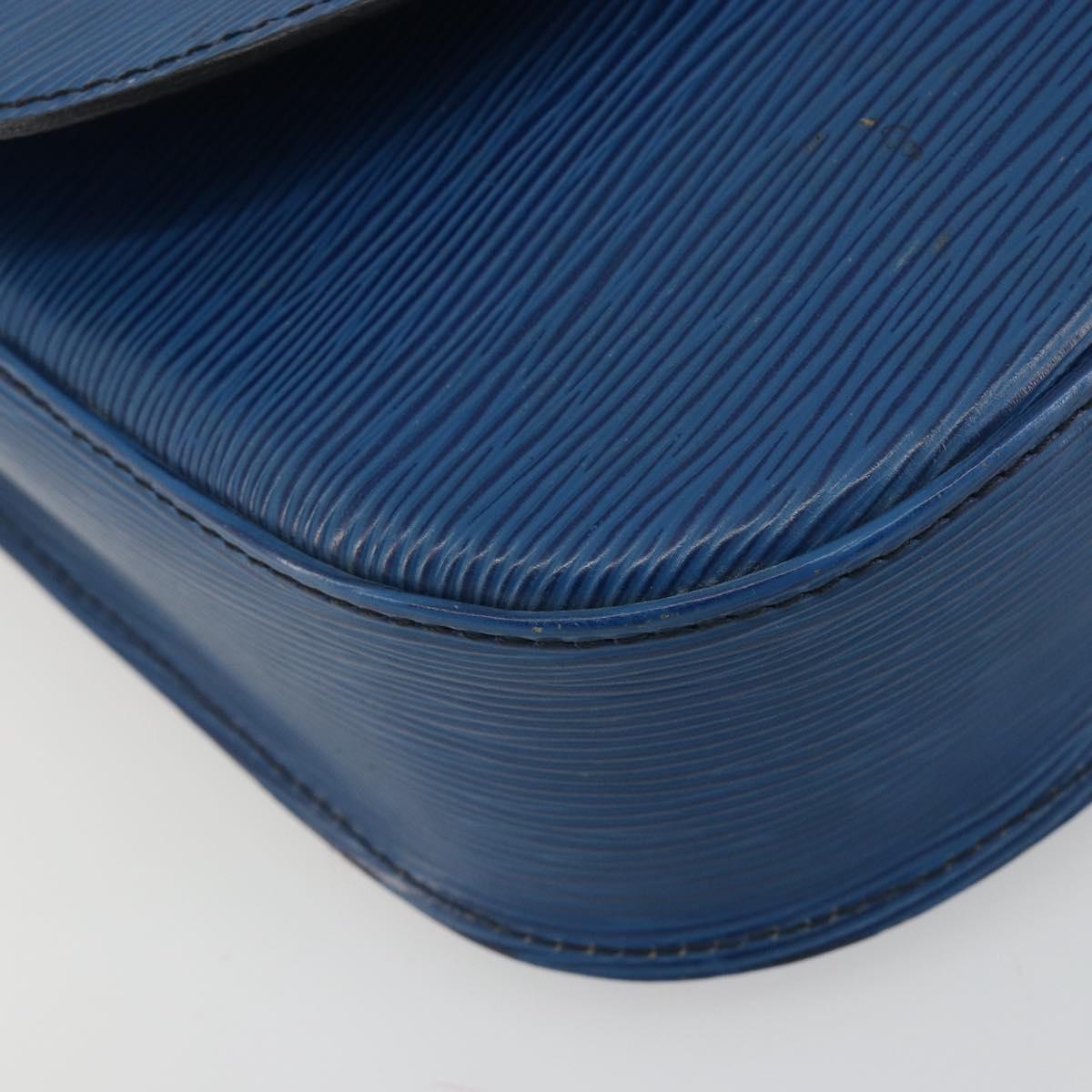 LOUIS VUITTON Epi Saint Cloud GM Shoulder Bag Toledo Blue M52195 LV Auth 193879