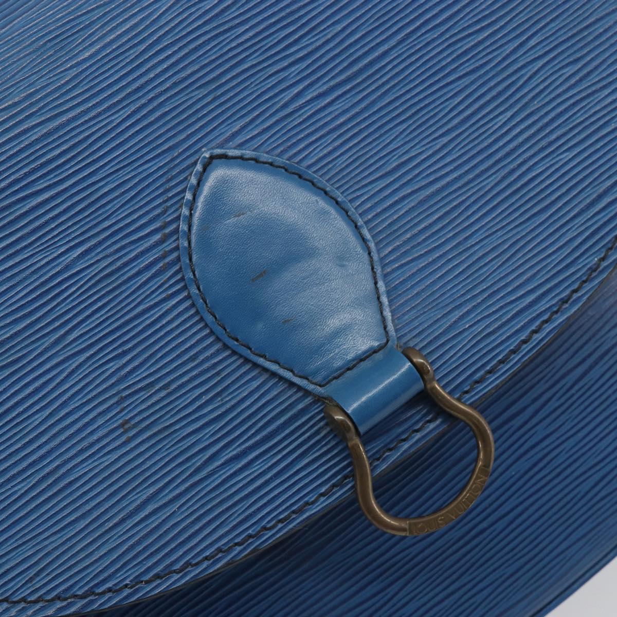 LOUIS VUITTON Epi Saint Cloud GM Shoulder Bag Toledo Blue M52195 LV Auth 193879