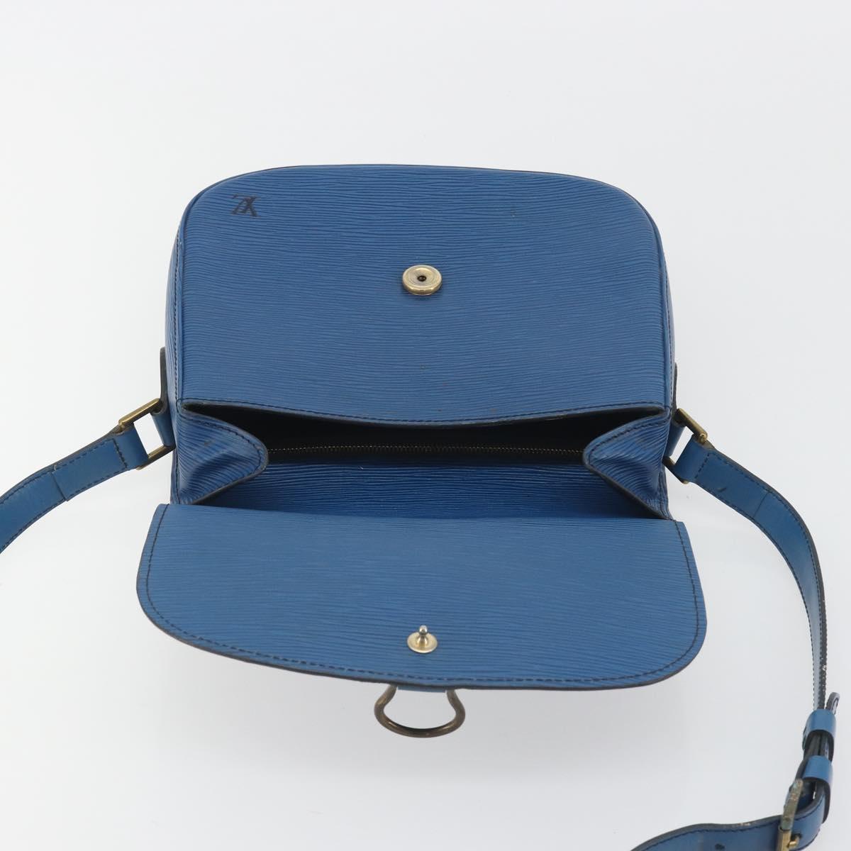 LOUIS VUITTON Epi Saint Cloud GM Shoulder Bag Toledo Blue M52195 LV Auth 193879